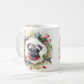 Mug Carlin Noël Wreath Festive Pup (Devant gauche)