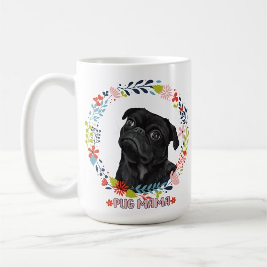 Mug Carlin noir mignon - Carlin Mama (Gauche)