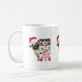 Mug Carlin Paw Claus à Santa Hat Snowflakes Amoureux d (Gauche)