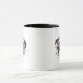 Mug Carlin rose mignon d'aquarelle (Centre)