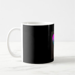 Mug Carlin Vaporwave Heart Carlin Amoureux des chiens