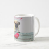 Mug Carlin veut Heureuse Sainte-Valentin Coeur café Mu (Devant droit)