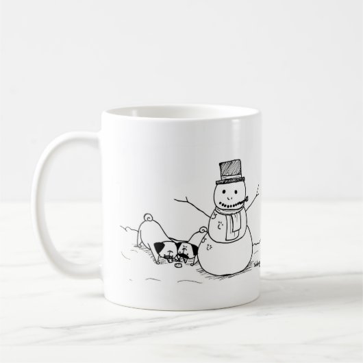 Mug Carlins d'amusement d'hiver (Gauche)