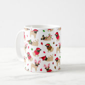 Mug Carlins de Noël blanc (Devant gauche)