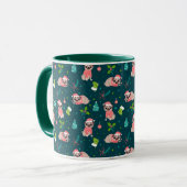 Mug Carlins de Noël mignons (Devant gauche)