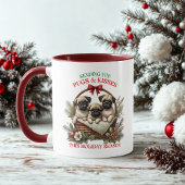 Mug Carlins et baisers Chiens de Noël Café
