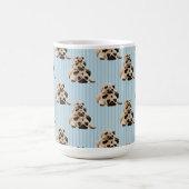 Mug Carlins sur les rayures bleues (Centre)