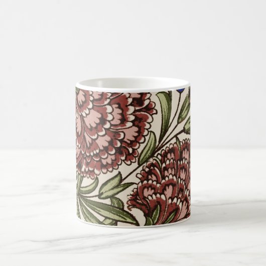 Mug Carnation Carrelage Fleur Antique Art Rustique (Centre)