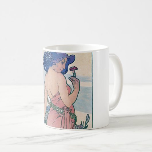 Mug Carnation (Quatre Fleurs), Alphonse Mucha (Devant droit)