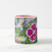 Mug Carnation rose avec marguerites (Centre)