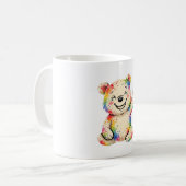 Mug carnet d'ours peint (Devant gauche)
