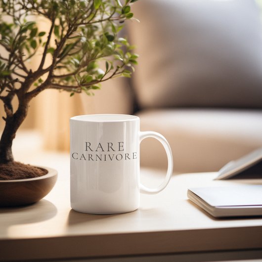 Mug Carnivore Minimaliste Rare