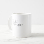 Mug Carnivore Rare Minimaliste (Devant gauche)