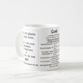 Mug Carol, l'origine et la signification et votre (Devant gauche)