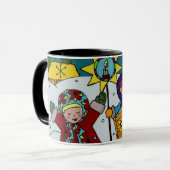 Mug Carolers ukrainiens de Noël (Devant gauche)