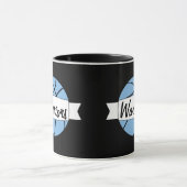 Mug Carolina Blue Basketball Custom Nom de l'équipe En (Centre)