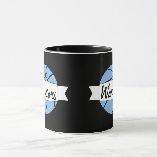 Mug Carolina Blue Basketball Custom Nom de l'équipe En (Centre)