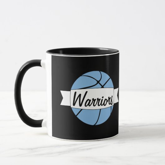 Mug Carolina Blue Basketball Custom Nom de l'équipe En (Gauche)