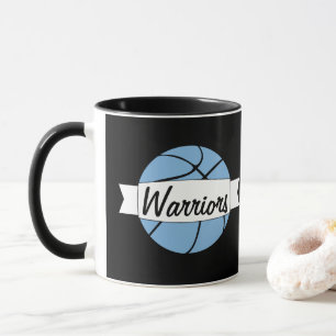 Mug Carolina Blue Basketball Custom Nom de l'équipe En