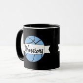 Mug Carolina Blue Basketball Custom Nom de l'équipe En (Devant gauche)
