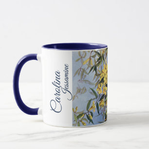 Mug Carolina vintage Jessamine Fleurs Jaunes Floral