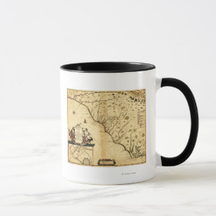 Mug Carolinas avec le nord à la carte de