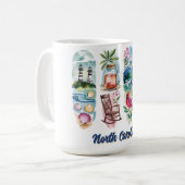 Mug Caroline du Nord paysagère (Devant gauche)