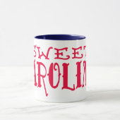 Mug Caroline Red Tattoo Font (Centre)