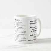 Mug Carolyn, l'origine et la signification (Devant droit)