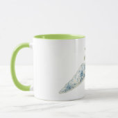 Mug Carotte florale bleu blanc (Gauche)
