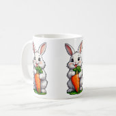 Mug Carotte mangeuse de lapin (Devant gauche)
