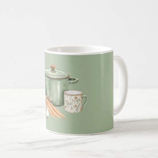 Mug Carottes de pot vert (Devant droit)