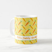 Mug Carottes Nom de famille annuel Chasse aux oeufs de (Devant gauche)