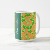 Mug Carottes Oranges Et Vertes (Devant droit)