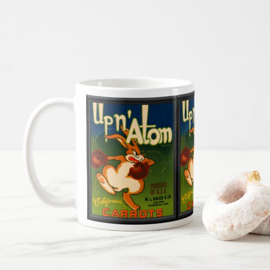 Mug Carottes Vintage Ad (Avec donut)
