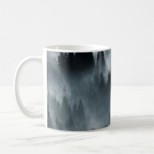 Mug Carpates d'hiver : Paysage des montagnes Sunrise