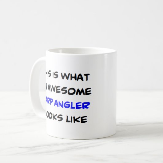 Mug carpe angler, génial (Devant gauche)