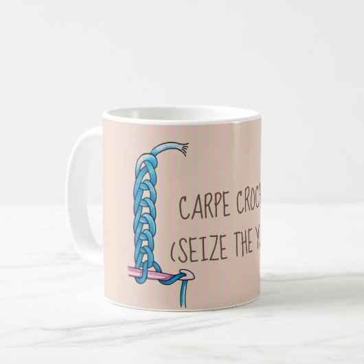 Mug Carpe Crochet drôle (Devant gauche)