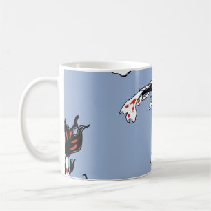 Mug carpe de poisson motif koi koi carp