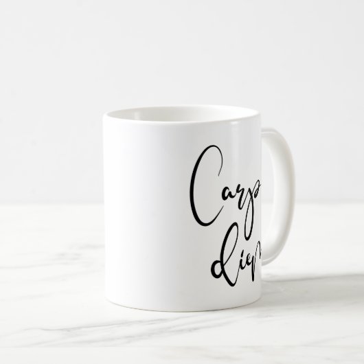 Mug Carpe Diem (Devant droit)