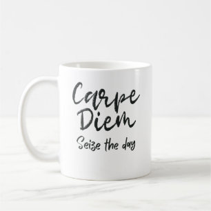 Mug Carpe Diem Dark Academia Typographie Vintage