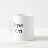 Mug Carpe Diem latin quote (Devant gauche)