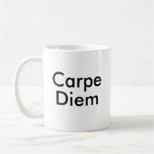 Mug Carpe Diem latin quote (Gauche)