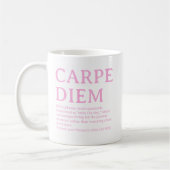 Mug Carpe Diem latin quote (Gauche)