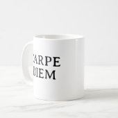 Mug Carpe Diem latin quote (Devant gauche)
