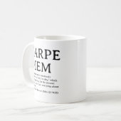 Mug Carpe Diem latin quote (Devant gauche)