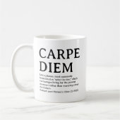 Mug Carpe Diem latin quote (Gauche)