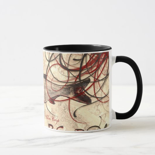 Mug Carpe en argent (Droite)