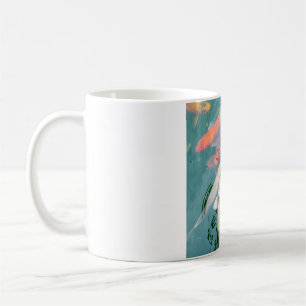 Mug Carpe Koï Nageant dans un Étang
