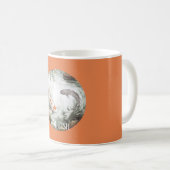 Mug Carpe Koï Orange Blanc (Devant droit)